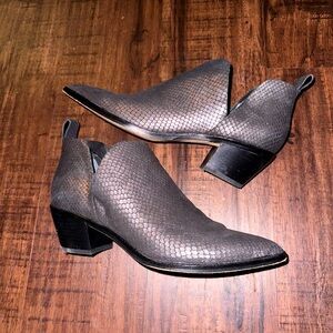Dolce Vita snakeskin booties